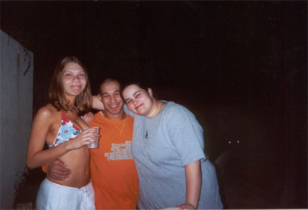 Sibi Marvin and Michelle all snuggly