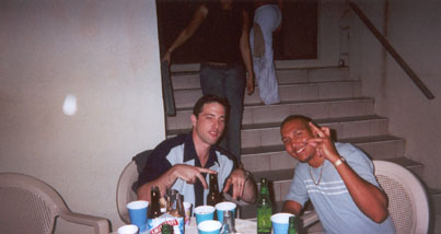 Thal and Jorge with their ghetto roots. REPRAZENT!