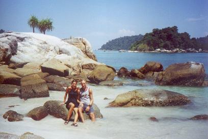 Lydia and me at Coral Bay - Pulau Pangkor island