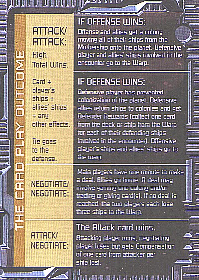 Card play outcome