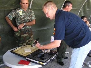 Ron at the weapon control the first day