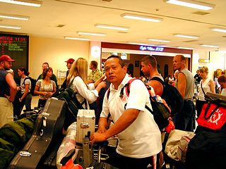 Netherlands delegation at Ankara Airport, C Terminal,&nbsp; click Thumb for enlargement
