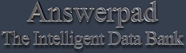Answerpad is a program that will memorize any statement that is entered into it. A user may then ask it questions in plain English and Answerpad will try to answer by processing the information within its memory.