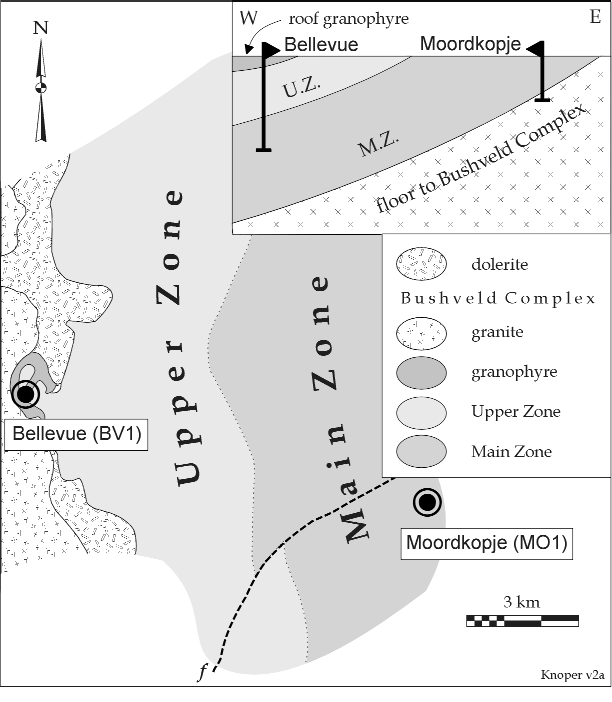 Borehole locality map