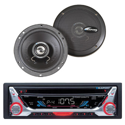 AM/FM/CD / CD-R/CD-RW compatible / 57.5WX4 Output / FREE 6-1/2" 2-way Coaxial Speaker Pair = $125.00