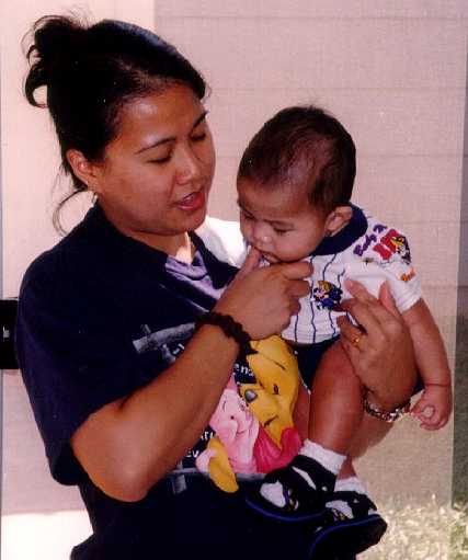 candid j and mommy