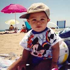 at the beach