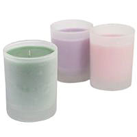 Scented Frosted Open Cup Candles - 10 oz.