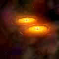 Two black holes,(NASA)