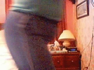 your belly may flatten when liding down.