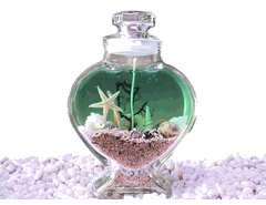 Heart-Shaped Vase Gel Candle