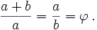 phi ratio