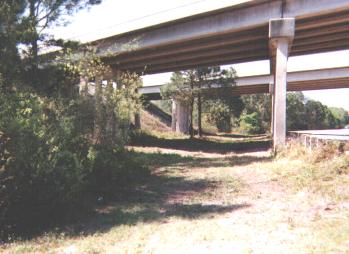 Maytown Branch right-of-way headed west under I-95