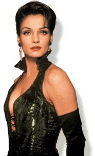 Famke Janssen wearing OPera Gloves