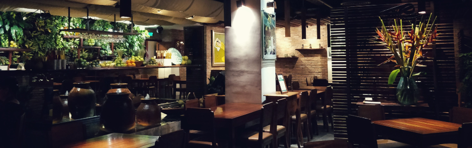 Restaurant seating.