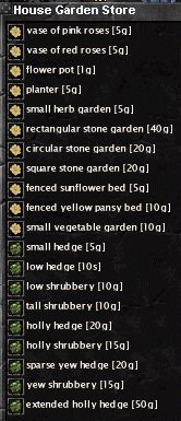 A page from the House Garden Store.
