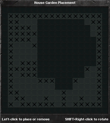 House Garden Placement - Top down view of home.