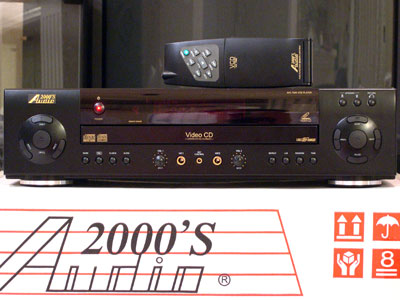Audio 2000's Karaoke 3-discs CD/CDG/VCD Player with Flip-out Remote