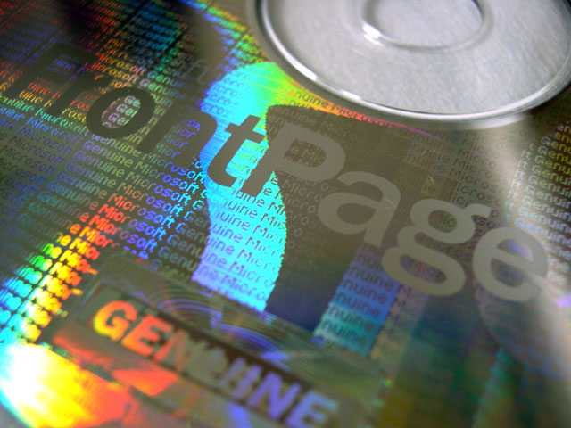 Genuine Microsoft FrontPage Software CD