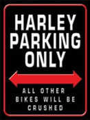 Harley parking only