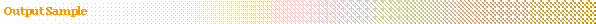 Text Box: Output Sample
