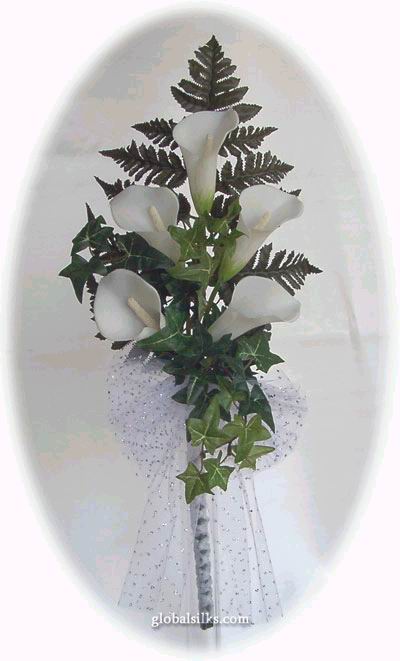 Calla Lilies, Fern, and Ivy