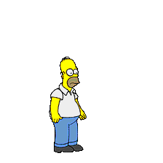 homer falling