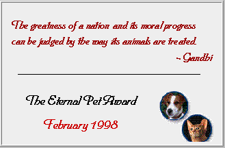 The Eternal Pet Award