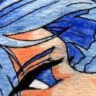 coise subject and multiple media in art class of Umi from Magic Knight Rayearth