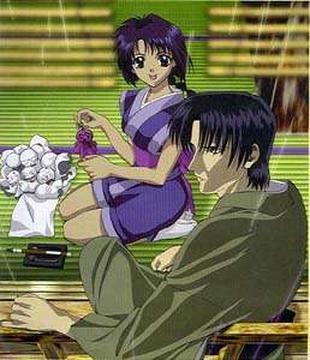Aoshi and me. How cute. No this is just Aoshi. But still it's such a cute picture! ^_^