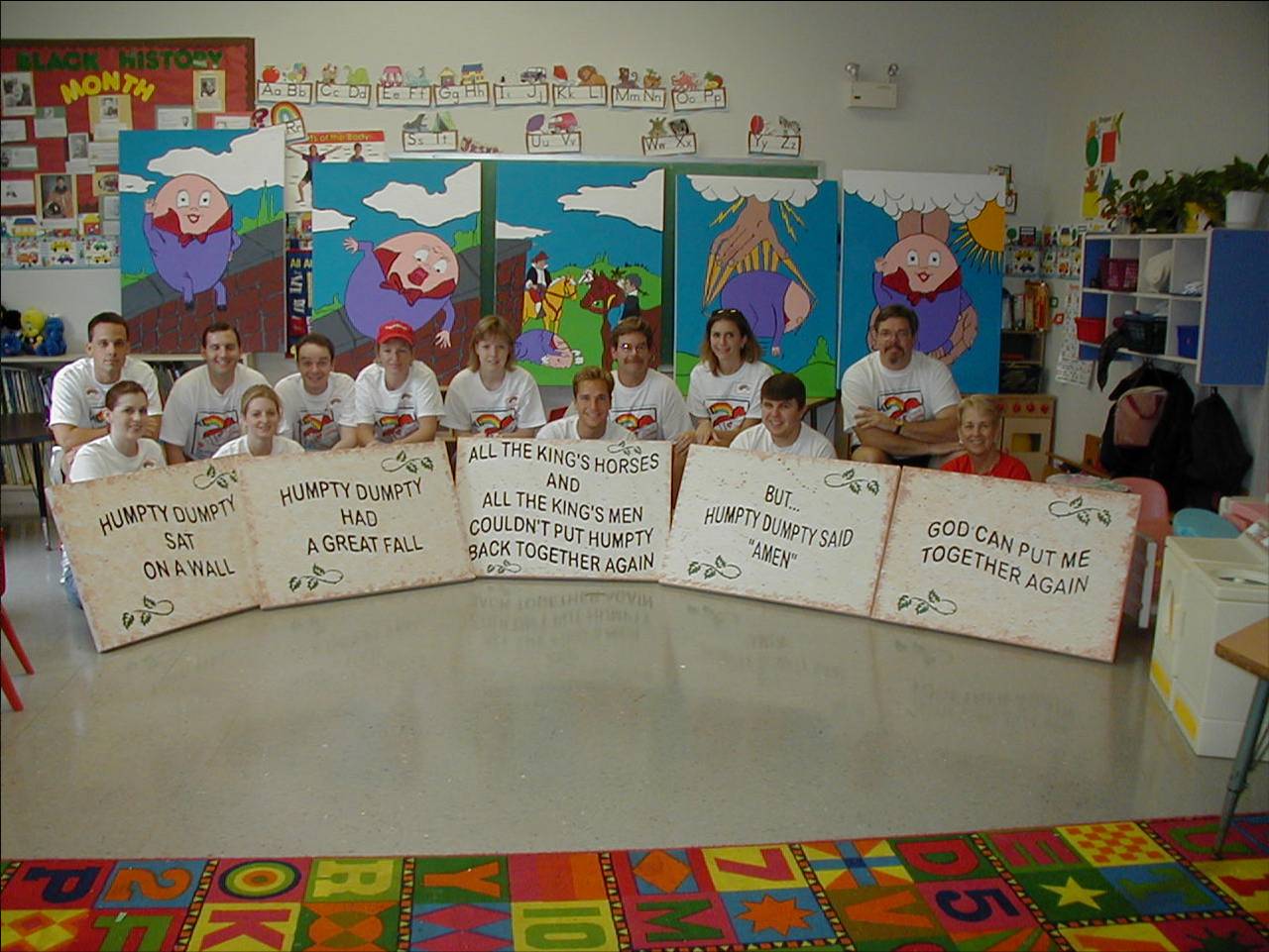 Day of Caring Mural for the Star of Hope Nursery
