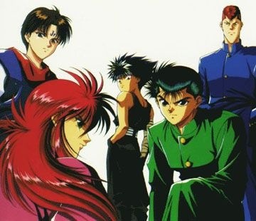 The Spirit Dectectives (and Koenma) looking serious.