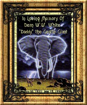 This is soooooo Beautiful and Special in Honor of my Daddy and his Spirit so like the Gentle Giants, The Elephants!! Thank you Sami!!&nbsp; ((((HUGS)))) Go see her Elephant Site!! 