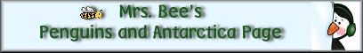 Mrs. Bee's Penguins and Antarctica Page Banner