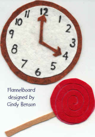 clock, lollipop