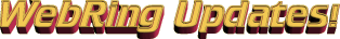 WebRing Updates