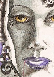 aceo Twisted Queen copyright Kelly Barrett 2008