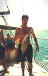 Lee and his huge fish he caught.
