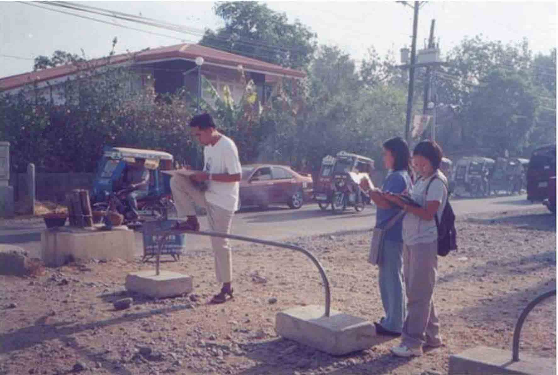 City Planning & Development Employees during a vehicle volume survey