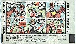 An Early Fleer Gum Comic
