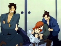 L-R: Harada, Tetsunosuke, Nagakura and Toudou.