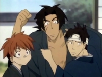 L-R: Nagakura, Harada and Toudou.