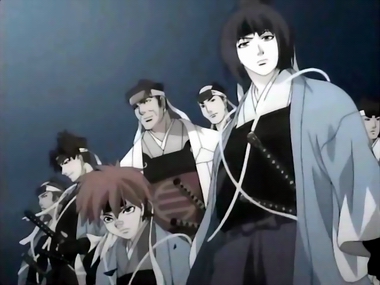Kyoto: Shinsengumi members wearing their uniform.