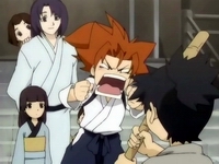 Okita Souji, Tetsu playing with children from the area.