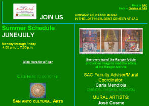 Hispanic Heritage Mural in cooperation with the San Anto Cultural Arts Center