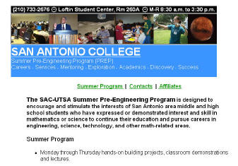 SAC UTSA PREP Summer 2005