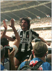 Celebrating the Serie A title for the 1997/98 season