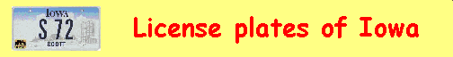 License Plates of Iowa Pages