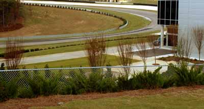 Track work and moved fence