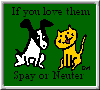 Please spay or neuter your pets. Click for more information.